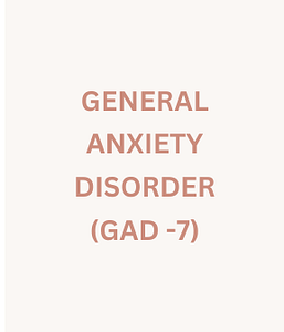 anxiety self-assessment
