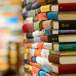 image showing a pile of books